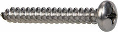 Value Collection - #14 Pan Head Phillips Sheet Metal Screw - Stainless Steel, 2" Length Under Head, Grade 316 - Exact Tooling