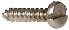 Value Collection - #4 Pan Head Slotted Sheet Metal Screw - Stainless Steel, 1/2" Length Under Head, Grade 316 - Exact Tooling
