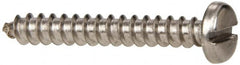 Value Collection - #6 Pan Head Slotted Sheet Metal Screw - Stainless Steel, 1" Length Under Head, Grade 316 - Exact Tooling