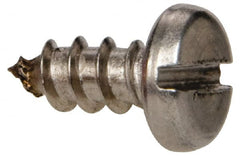 Value Collection - #8 Pan Head Slotted Sheet Metal Screw - Stainless Steel, 3/8" Length Under Head, Grade 316 - Exact Tooling