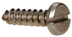 Value Collection - #8 Pan Head Slotted Sheet Metal Screw - Stainless Steel, 5/8" Length Under Head, Grade 316 - Exact Tooling