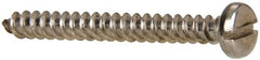 Value Collection - #8 Pan Head Slotted Sheet Metal Screw - Stainless Steel, 1-1/2" Length Under Head, Grade 316 - Exact Tooling