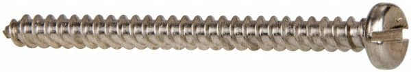Value Collection - #8 Pan Head Slotted Sheet Metal Screw - Stainless Steel, 2" Length Under Head, Grade 316 - Exact Tooling