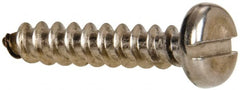 Value Collection - #10 Pan Head Slotted Sheet Metal Screw - Stainless Steel, 1" Length Under Head, Grade 316 - Exact Tooling