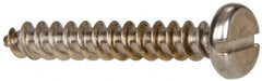 Value Collection - #10 Pan Head Slotted Sheet Metal Screw - Stainless Steel, 1-1/4" Length Under Head, Grade 316 - Exact Tooling