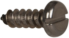 Value Collection - #12 Pan Head Slotted Sheet Metal Screw - Stainless Steel, 3/4" Length Under Head, Grade 316 - Exact Tooling