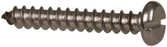 Value Collection - #12 Pan Head Slotted Sheet Metal Screw - Stainless Steel, 1-1/2" Length Under Head, Grade 316 - Exact Tooling