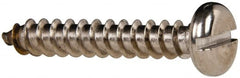 Value Collection - #14 Pan Head Slotted Sheet Metal Screw - Stainless Steel, 1-1/2" Length Under Head, Grade 316 - Exact Tooling