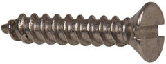 Value Collection - #6 Flat Head Slotted Sheet Metal Screw - Stainless Steel, 3/4" OAL, Grade 316 - Exact Tooling