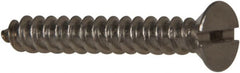 Value Collection - #6 Flat Head Slotted Sheet Metal Screw - Stainless Steel, 1" OAL, Grade 316 - Exact Tooling