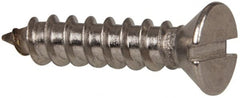 Value Collection - #8 Flat Head Slotted Sheet Metal Screw - Stainless Steel, 3/4" OAL, Grade 316 - Exact Tooling