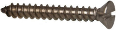 Value Collection - #8 Flat Head Slotted Sheet Metal Screw - Stainless Steel, 1-1/4" OAL, Grade 316 - Exact Tooling