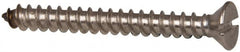 Value Collection - #8 Flat Head Slotted Sheet Metal Screw - Stainless Steel, 1-1/2" OAL, Grade 316 - Exact Tooling