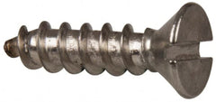 Value Collection - #10 Flat Head Slotted Sheet Metal Screw - Stainless Steel, 3/4" OAL, Grade 316 - Exact Tooling