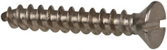 Value Collection - #10 Flat Head Slotted Sheet Metal Screw - Stainless Steel, 1-1/4" OAL, Grade 316 - Exact Tooling