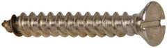 Value Collection - #12 Flat Head Slotted Sheet Metal Screw - Stainless Steel, 1-1/2" OAL, Grade 316 - Exact Tooling