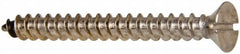 Value Collection - #12 Flat Head Slotted Sheet Metal Screw - Stainless Steel, 2" OAL, Grade 316 - Exact Tooling