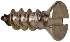 Value Collection - #14 Flat Head Slotted Sheet Metal Screw - Stainless Steel, 3/4" OAL, Grade 316 - Exact Tooling