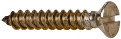 Value Collection - #14 Flat Head Slotted Sheet Metal Screw - Stainless Steel, 1-1/2" OAL, Grade 316 - Exact Tooling