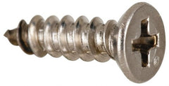Value Collection - #4 Flat Head Phillips Sheet Metal Screw - Stainless Steel, 3/8" OAL, Grade 316 - Exact Tooling