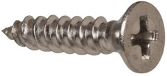 Value Collection - #4 Flat Head Phillips Sheet Metal Screw - Stainless Steel, 1/2" OAL, Grade 316 - Exact Tooling