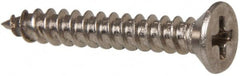 Value Collection - #4 Flat Head Phillips Sheet Metal Screw - Stainless Steel, 3/4" OAL, Grade 316 - Exact Tooling