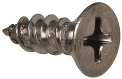 Value Collection - #8 Flat Head Phillips Sheet Metal Screw - Stainless Steel, 1/2" OAL, Grade 316 - Exact Tooling