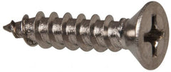 Value Collection - #8 Flat Head Phillips Sheet Metal Screw - Stainless Steel, 3/4" OAL, Grade 316 - Exact Tooling