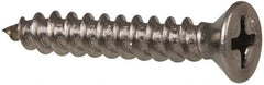 Value Collection - #8 Flat Head Phillips Sheet Metal Screw - Stainless Steel, 1" OAL, Grade 316 - Exact Tooling