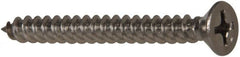 Value Collection - #8 Flat Head Phillips Sheet Metal Screw - Stainless Steel, 1-1/2" OAL, Grade 316 - Exact Tooling