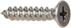 Value Collection - #10 Flat Head Phillips Sheet Metal Screw - Stainless Steel, 1" OAL, Grade 316 - Exact Tooling