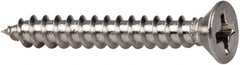 Value Collection - #10 Flat Head Phillips Sheet Metal Screw - Stainless Steel, 2" OAL, Grade 316 - Exact Tooling