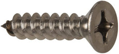 Value Collection - #12 Flat Head Phillips Sheet Metal Screw - Stainless Steel, 1" OAL, Grade 316 - Exact Tooling