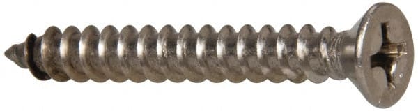 Value Collection - #14 Flat Head Phillips Sheet Metal Screw - Stainless Steel, 2" OAL, Grade 316 - Exact Tooling