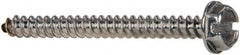 Value Collection - #6 Hex Washer Head Slotted Sheet Metal Screw - Stainless Steel, 1-1/2" Length Under Head, Grade 316 - Exact Tooling