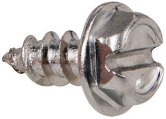 Value Collection - #8 Hex Washer Head Slotted Sheet Metal Screw - Stainless Steel, 3/8" Length Under Head, Grade 316 - Exact Tooling