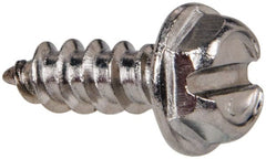 Value Collection - #8 Hex Washer Head Slotted Sheet Metal Screw - Stainless Steel, 1/2" Length Under Head, Grade 316 - Exact Tooling