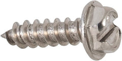 Value Collection - #8 Hex Washer Head Slotted Sheet Metal Screw - Stainless Steel, 5/8" Length Under Head, Grade 316 - Exact Tooling