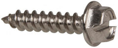 Value Collection - #8 Hex Washer Head Slotted Sheet Metal Screw - Stainless Steel, 3/4" Length Under Head, Grade 316 - Exact Tooling