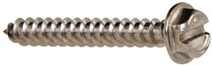 Value Collection - #8 Hex Washer Head Slotted Sheet Metal Screw - Stainless Steel, 1-1/4" Length Under Head, Grade 316 - Exact Tooling
