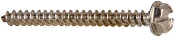 Value Collection - #10 Hex Washer Head Slotted Sheet Metal Screw - Stainless Steel, 2" Length Under Head, Grade 316 - Exact Tooling