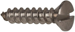 Value Collection - #6 Oval Head Slotted Sheet Metal Screw - Stainless Steel, 5/8" OAL, Grade 316 - Exact Tooling