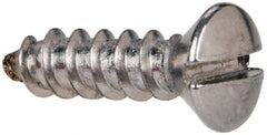 Value Collection - #8 Oval Head Slotted Sheet Metal Screw - Stainless Steel, 5/8" OAL, Grade 316 - Exact Tooling