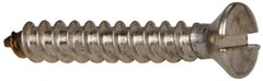Value Collection - #8 Oval Head Slotted Sheet Metal Screw - Stainless Steel, 1" OAL, Grade 316 - Exact Tooling