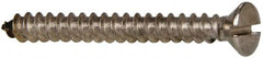 Value Collection - #8 Oval Head Slotted Sheet Metal Screw - Stainless Steel, 1-1/2" OAL, Grade 316 - Exact Tooling