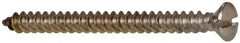 Value Collection - #8 Oval Head Slotted Sheet Metal Screw - Stainless Steel, 2" OAL, Grade 316 - Exact Tooling