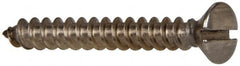 Value Collection - #10 Oval Head Slotted Sheet Metal Screw - Stainless Steel, 1-1/2" OAL, Grade 316 - Exact Tooling