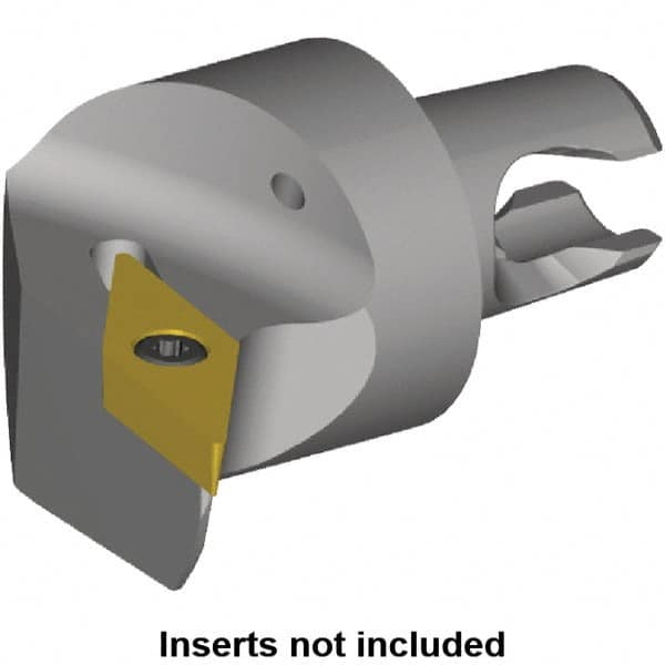 Kennametal - Right Hand Cut, Size KM2016, VB.. Insert Compatiblity, Internal or External Modular Turning & Profiling Cutting Unit Head - 17mm Ctr to Cutting Edge, 20mm Head Length, Through Coolant, Series KM Micro - Exact Tooling