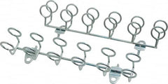 Triton - 9" Long Multi-ring Tool Holder Pegboard Hook - 1-3/4" Projection, Steel - Exact Tooling
