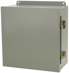 Cooper B-Line - Steel Standard Enclosure Hinge Flat Cover - NEMA 12, 13, 12" Wide x 12" High x 6" Deep, Dirt-tight & Dust-tight - Exact Tooling